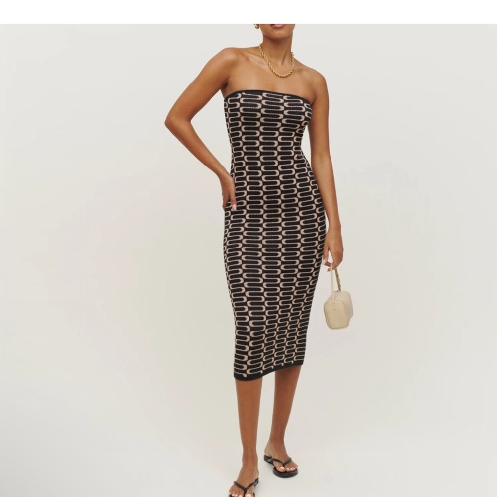 Reformation Cianna strapless sweater dress